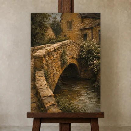Premium Wall Art Dikey Html Edition – CP-UK-CP-V-005 displayed on a studio easel