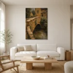 Premium Wall Art Dikey Html Edition – CP-UK-CP-V-005 styled in a refined neutral interior