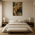 Premium Wall Art Dikey Html Edition – CP-UK-CP-V-005 showcased in an elegant minimalist interior