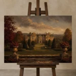 Premium Wall Art Yatay Html Edition – CP-UK-EM-H-001 displayed on a studio easel