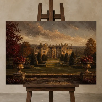 Premium Wall Art Yatay Html Edition – CP-UK-EM-H-001 displayed on a studio easel
