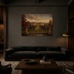 Premium Wall Art Yatay Html Edition – CP-UK-EM-H-001 shown in a warm modern interior