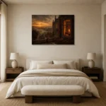 Premium Wall Art Yatay Html Edition – CP-UK-EM-H-002 showcased in an elegant minimalist interior
