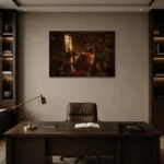 Premium Wall Art Yatay Html Edition – CP-UK-EM-H-003 displayed in a contemporary gallery-inspired room