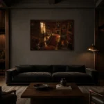 Premium Wall Art Yatay Html Edition – CP-UK-EM-H-003 shown in a warm modern interior