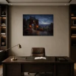 Premium Wall Art Yatay Html Edition – CP-UK-EM-H-004 displayed in a contemporary gallery-inspired room