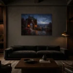 Premium Wall Art Yatay Html Edition – CP-UK-EM-H-004 shown in a warm modern interior