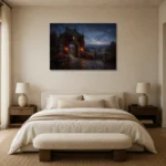 Premium Wall Art Yatay Html Edition – CP-UK-EM-H-004 showcased in an elegant minimalist interior
