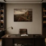 Premium Wall Art Yatay Html Edition – CP-UK-EM-H-005 displayed in a contemporary gallery-inspired room