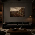 Premium Wall Art Yatay Html Edition – CP-UK-EM-H-005 shown in a warm modern interior