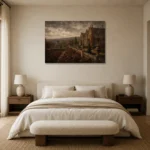 Premium Wall Art Yatay Html Edition – CP-UK-EM-H-005 showcased in an elegant minimalist interior