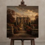 Premium Wall Art Kare Html Edition – CP-UK-EM-S-001 displayed on a studio easel