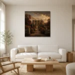 Premium Wall Art Kare Html Edition – CP-UK-EM-S-001 styled in a refined neutral interior
