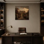 Premium Wall Art Kare Html Edition – CP-UK-EM-S-001 displayed in a contemporary gallery-inspired room