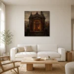 Premium Wall Art Kare Html Edition – CP-UK-EM-S-002 styled in a refined neutral interior