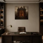 Premium Wall Art Kare Html Edition – CP-UK-EM-S-002 displayed in a contemporary gallery-inspired room