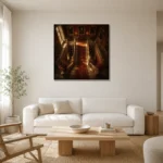 Premium Wall Art Kare Html Edition – CP-UK-EM-S-003 styled in a refined neutral interior