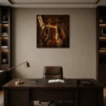 Premium Wall Art Kare Html Edition – CP-UK-EM-S-003 displayed in a contemporary gallery-inspired room