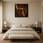 Premium Wall Art Kare Html Edition – CP-UK-EM-S-003 showcased in an elegant minimalist interior