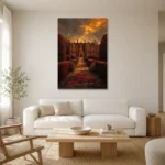 Premium Wall Art Dikey Html Edition – CP-UK-EM-V-001 styled in a refined neutral interior