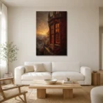 Premium Wall Art Dikey Html Edition – CP-UK-EM-V-002 styled in a refined neutral interior