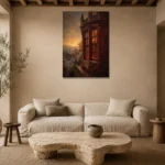 Premium Wall Art Dikey Html Edition – CP-UK-EM-V-002 presented in a sophisticated home setting