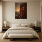 Premium Wall Art Dikey Html Edition – CP-UK-EM-V-002 showcased in an elegant minimalist interior