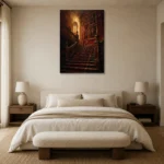 Premium Wall Art Dikey Html Edition – CP-UK-EM-V-003 showcased in an elegant minimalist interior
