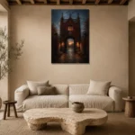 Premium Wall Art Dikey Html Edition – CP-UK-EM-V-004 presented in a sophisticated home setting