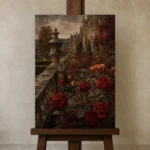Premium Wall Art Dikey Html Edition – CP-UK-EM-V-005 displayed on a studio easel