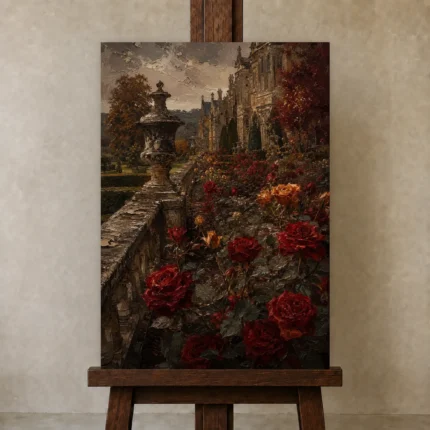 Premium Wall Art Dikey Html Edition – CP-UK-EM-V-005 displayed on a studio easel