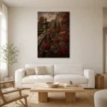 Premium Wall Art Dikey Html Edition – CP-UK-EM-V-005 styled in a refined neutral interior