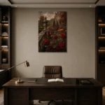 Premium Wall Art Dikey Html Edition – CP-UK-EM-V-005 displayed in a contemporary gallery-inspired room