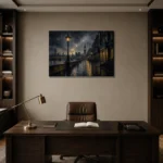Premium Wall Art Yatay Html Edition – CP-UK-LG-H-001 displayed in a contemporary gallery-inspired room
