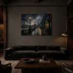 Premium Wall Art Yatay Html Edition – CP-UK-LG-H-001 shown in a warm modern interior