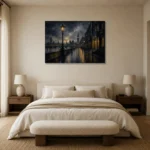 Premium Wall Art Yatay Html Edition – CP-UK-LG-H-001 showcased in an elegant minimalist interior