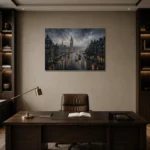 Premium Wall Art Yatay Html Edition – CP-UK-LG-H-002 displayed in a contemporary gallery-inspired room