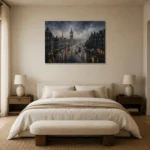 Premium Wall Art Yatay Html Edition – CP-UK-LG-H-002 showcased in an elegant minimalist interior