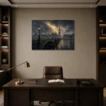 Premium Wall Art Yatay Html Edition – CP-UK-LG-H-003 displayed in a contemporary gallery-inspired room