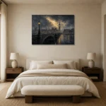 Premium Wall Art Yatay Html Edition – CP-UK-LG-H-003 showcased in an elegant minimalist interior