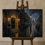 Premium Wall Art Yatay Html Edition – CP-UK-LG-H-004 displayed on a studio easel