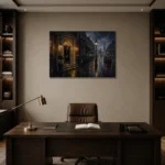 Premium Wall Art Yatay Html Edition – CP-UK-LG-H-004 displayed in a contemporary gallery-inspired room
