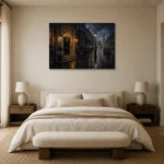 Premium Wall Art Yatay Html Edition – CP-UK-LG-H-004 showcased in an elegant minimalist interior