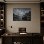 Premium Wall Art Yatay Html Edition – CP-UK-LG-H-005 displayed in a contemporary gallery-inspired room