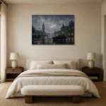 Premium Wall Art Yatay Html Edition – CP-UK-LG-H-005 showcased in an elegant minimalist interior