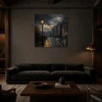 Premium Wall Art Kare Html Edition – CP-UK-LG-S-001 shown in a warm modern interior