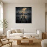 Premium Wall Art Kare Html Edition – CP-UK-LG-S-003 styled in a refined neutral interior