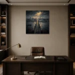 Premium Wall Art Kare Html Edition – CP-UK-LG-S-003 displayed in a contemporary gallery-inspired room