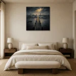 Premium Wall Art Kare Html Edition – CP-UK-LG-S-003 showcased in an elegant minimalist interior