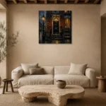 Premium Wall Art Kare Html Edition – CP-UK-LG-S-004 presented in a sophisticated home setting